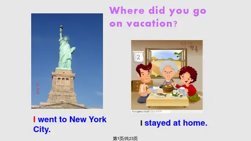 人教unitWheredidyougoonvacation公开课PPT课件