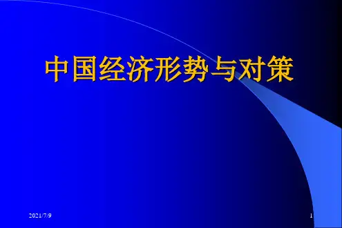 中国经济形势与对策