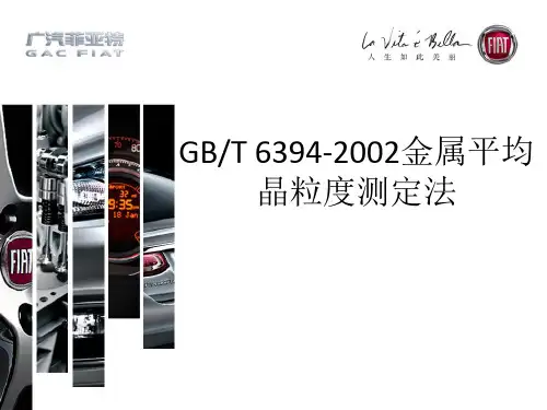 金相培训- GB6394  金属平均晶粒度的测定法