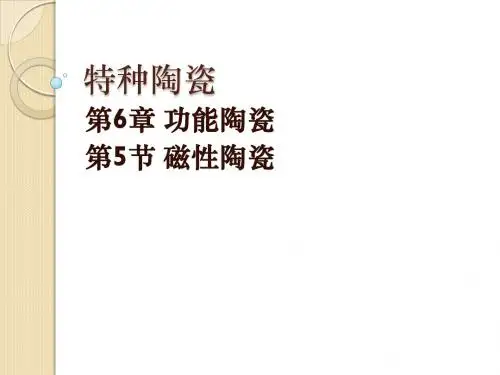 6 功能陶瓷(5)磁性陶瓷