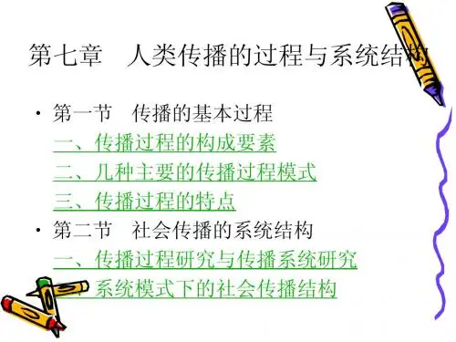 人类传播的过程与系统结构
