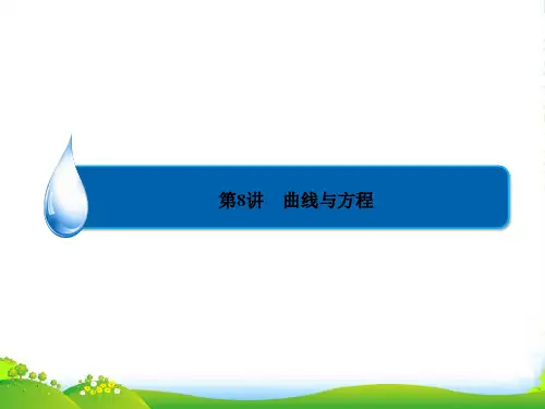 【金榜教程】高考数学总复习 第8章 第8讲曲线与方程配套课件 理 新人教A