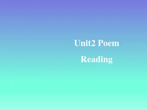 人教版高中英语选修六Unit2 Reading 课件