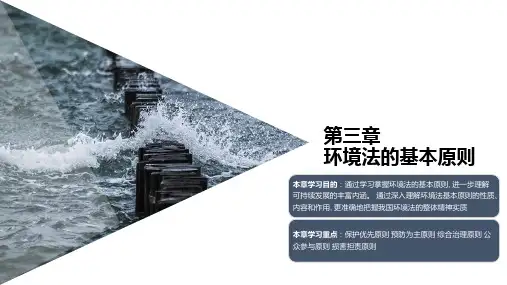 环境法(第六版)第三章