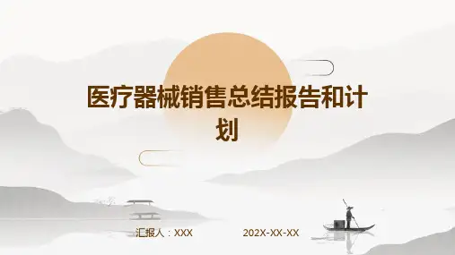 医疗器械销售总结报告和计划PPT
