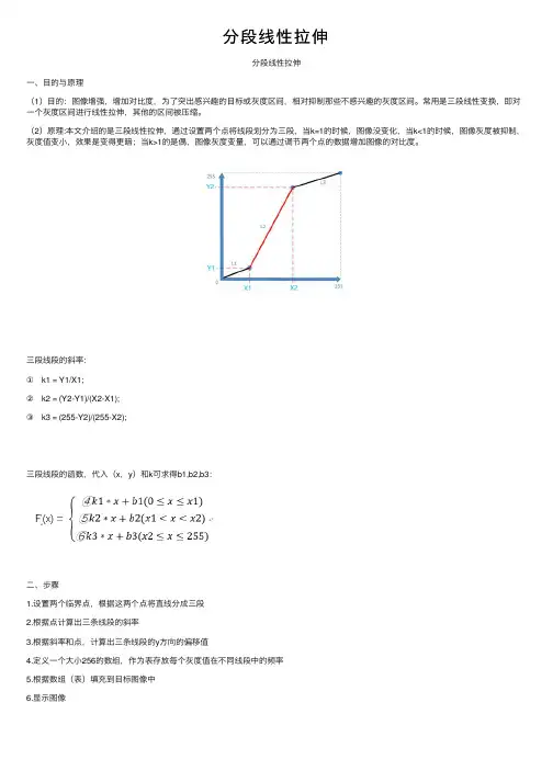 分段线性拉伸