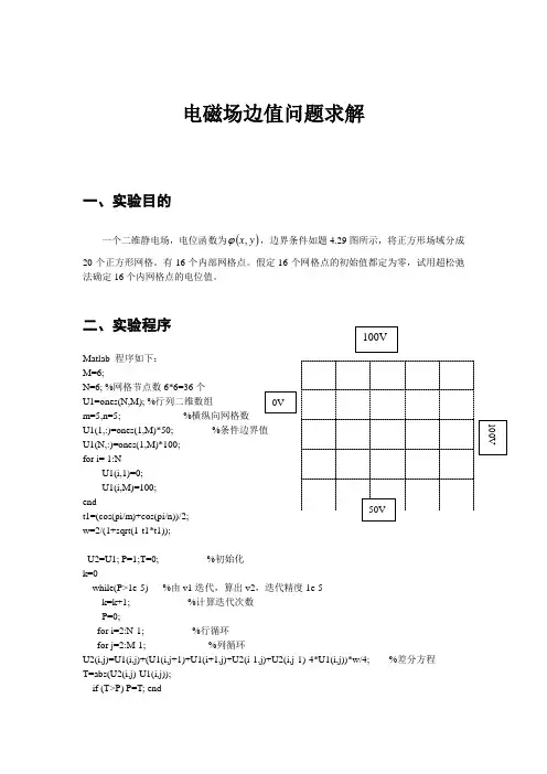 电磁场仿真matlab