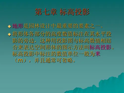 第七章标高投影