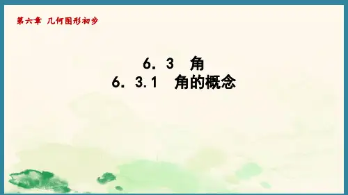 6.3.1角的概念  课件  人教版数学七年级上册(1)