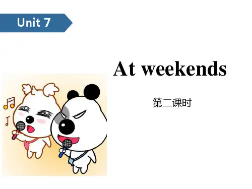 《At weekends》PPT(第二课时)-牛津译林版英语五年级上册