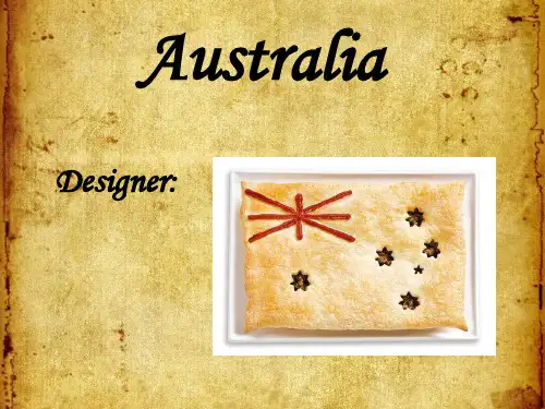 Australia澳大利亚英文版(概况景点、动物美食)精品PPT课件