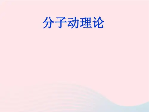 初中物理九年级上册1.1分子动理论课件 教科版