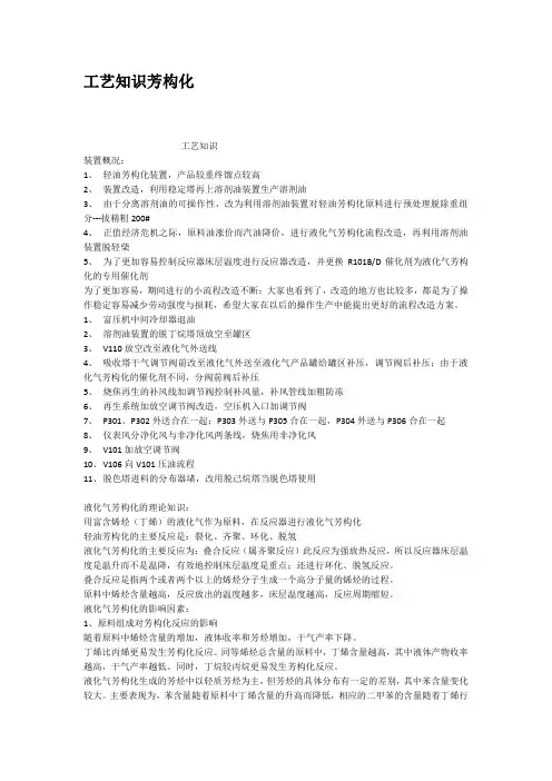 工艺知识芳构化