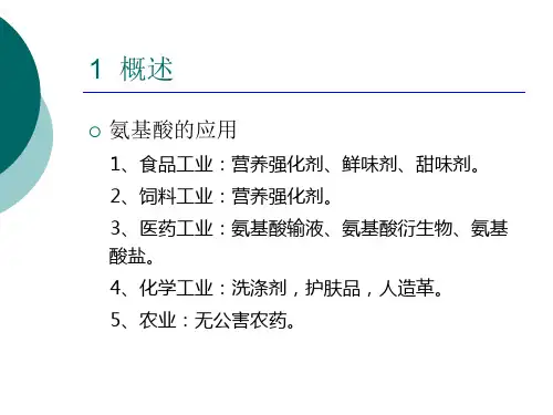 氨基酸发酵工艺
