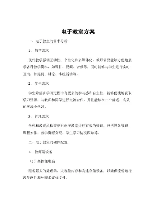 电子教室方案
