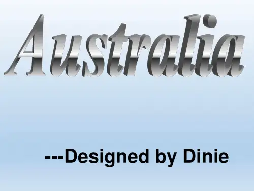澳大利亚 Australia 英文介绍