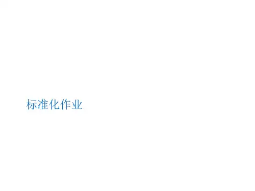 标准化作业  ppt课件
