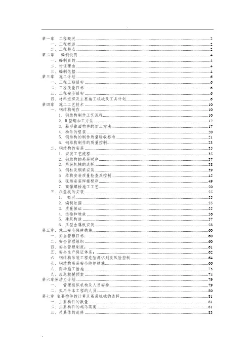 钢结构专项方案(专家论证)
