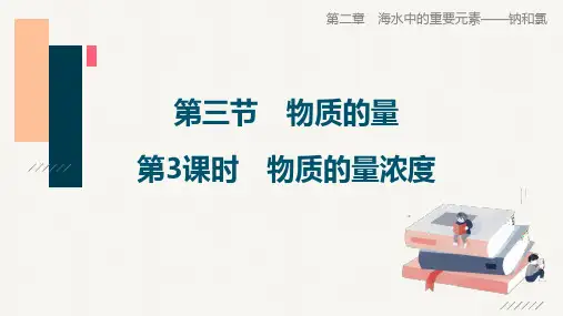 物质的量浓度++课件++2024-2025学年高一上学期化学人教版(2019)必修第一册