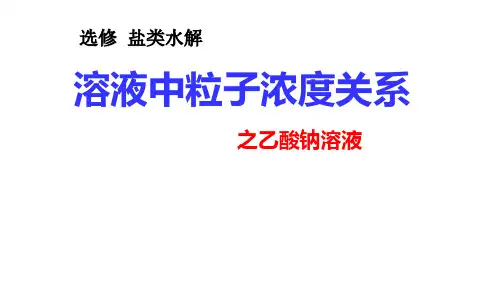 苏教化学选修 化学反应原理专题3 第三单元盐 类 的 水 解(共23张PPT)