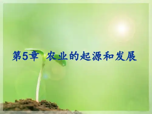 人文地理学第五章第一节
