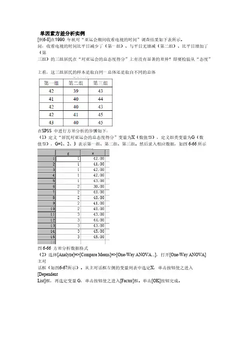 多元统计分析——单因素方差分析和多因素方差分析简单实例