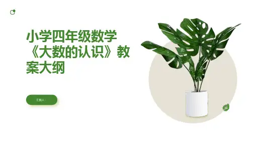 《大数的认识》小学四年级数学教案