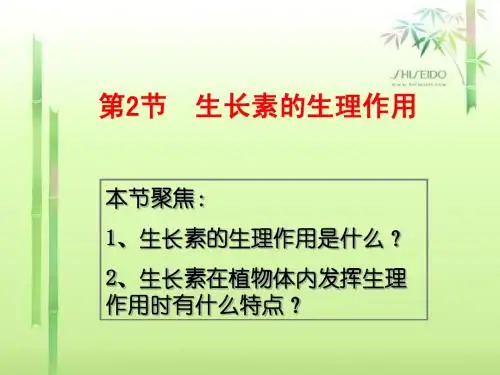 生长素的生理作用——罗金