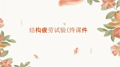 结构疲劳试验(终)课件