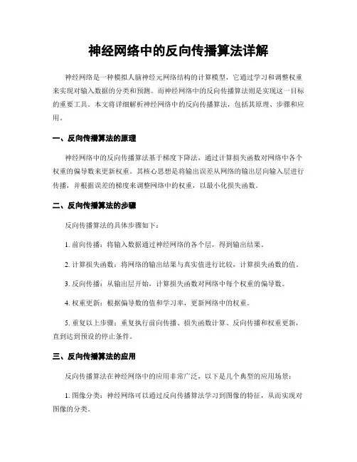 神经网络中的反向传播算法详解