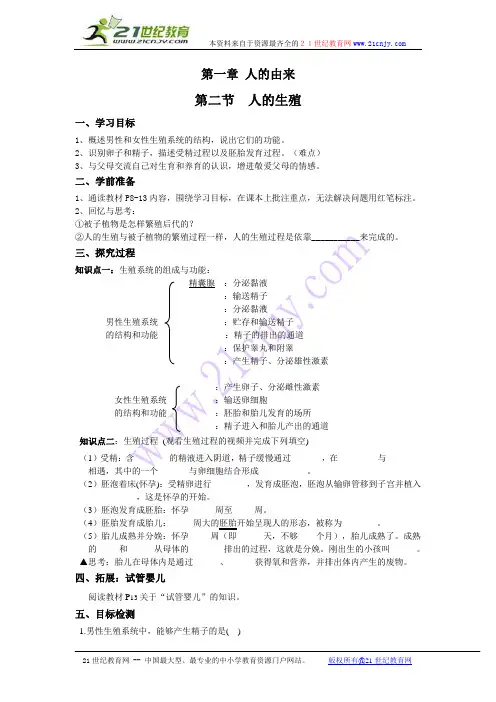 1.2人的生殖
