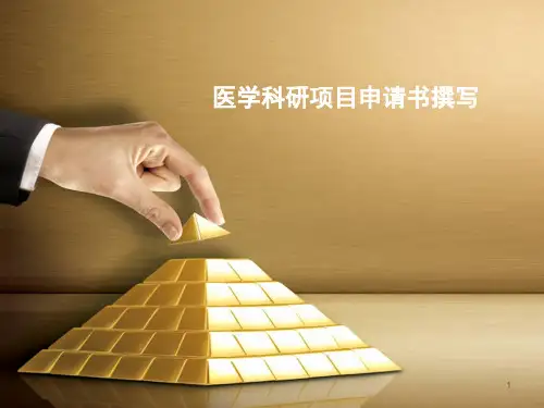 医学科研项目申请书撰写ppt课件