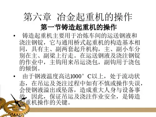 第六章 冶金起重机的操作PPT课件