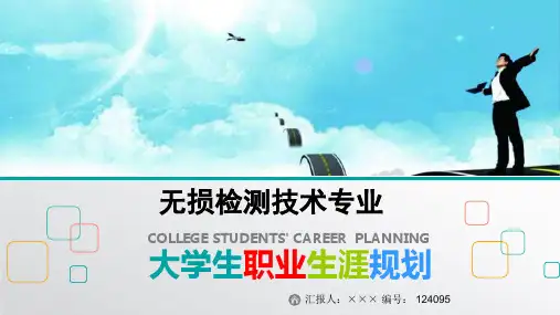 最新无损检测技术专业大学生职业生涯规划比赛获奖答辩