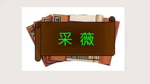 《采薇》课件25张++2022-2023学年人教版高中语文必修二