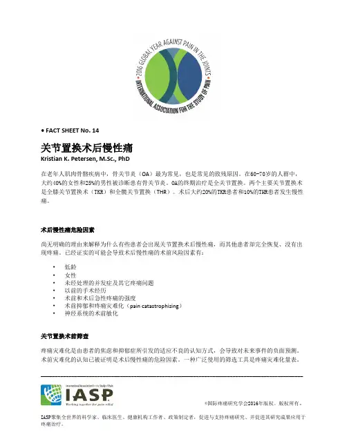 关节置换术后慢性痛 - Amazon S3