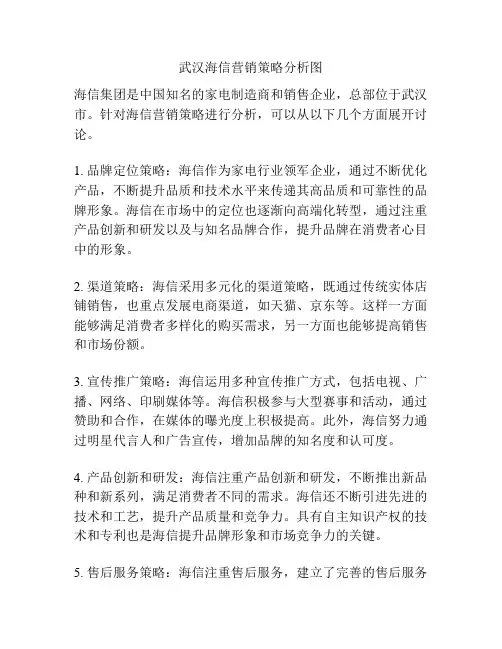 武汉海信营销策略分析图