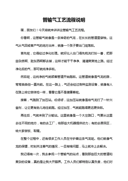 管输气工艺流程说明