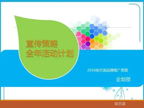 推广策略及全活动铺排简案PPT课件