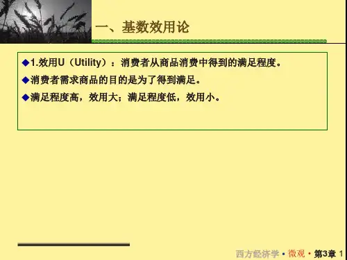 西方经济学03效用论hqsw.pptx