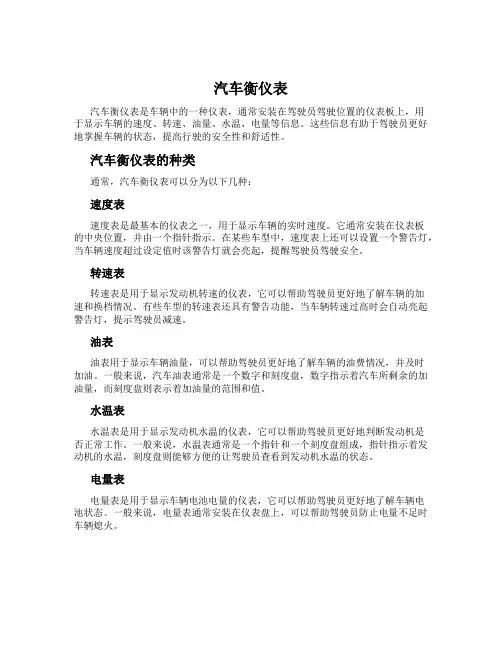 汽车衡仪表