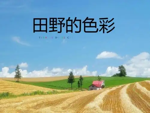 一年级美术上册第3课田野的色彩优秀PPT课件1湘美版