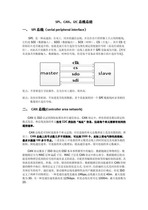 串行总线总结