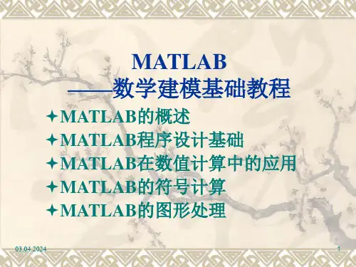 matlab入门教程快速入门
