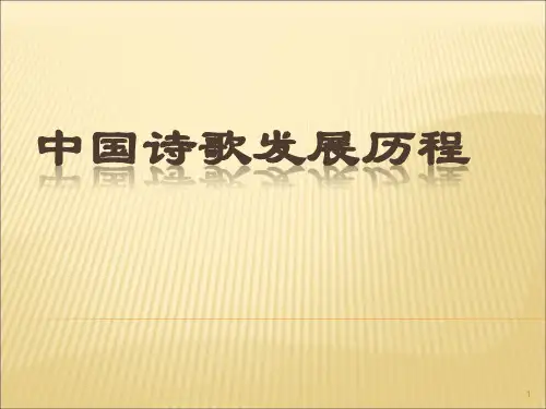 诗歌发展历程ppt课件