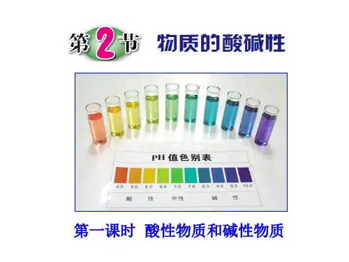物质的酸碱性(PPT课件(初中科学)33张)