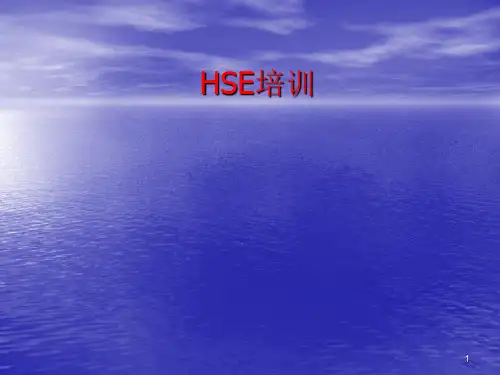 HSE培训ppt课件