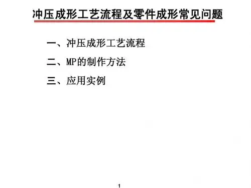 汽车覆盖件冲压工艺排布课件