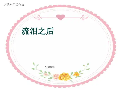 小学六年级作文《流泪之后》1000字(共11页PPT)