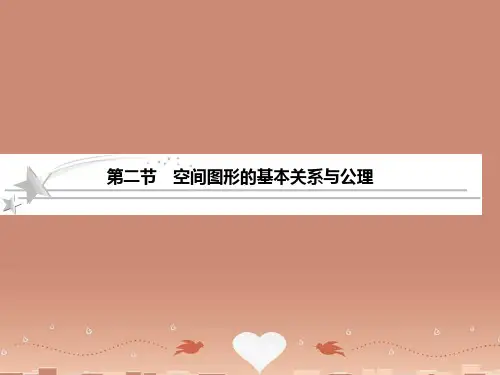 高考数学总复习 7-2 空间图形的基本关系与公理课件 北师大版